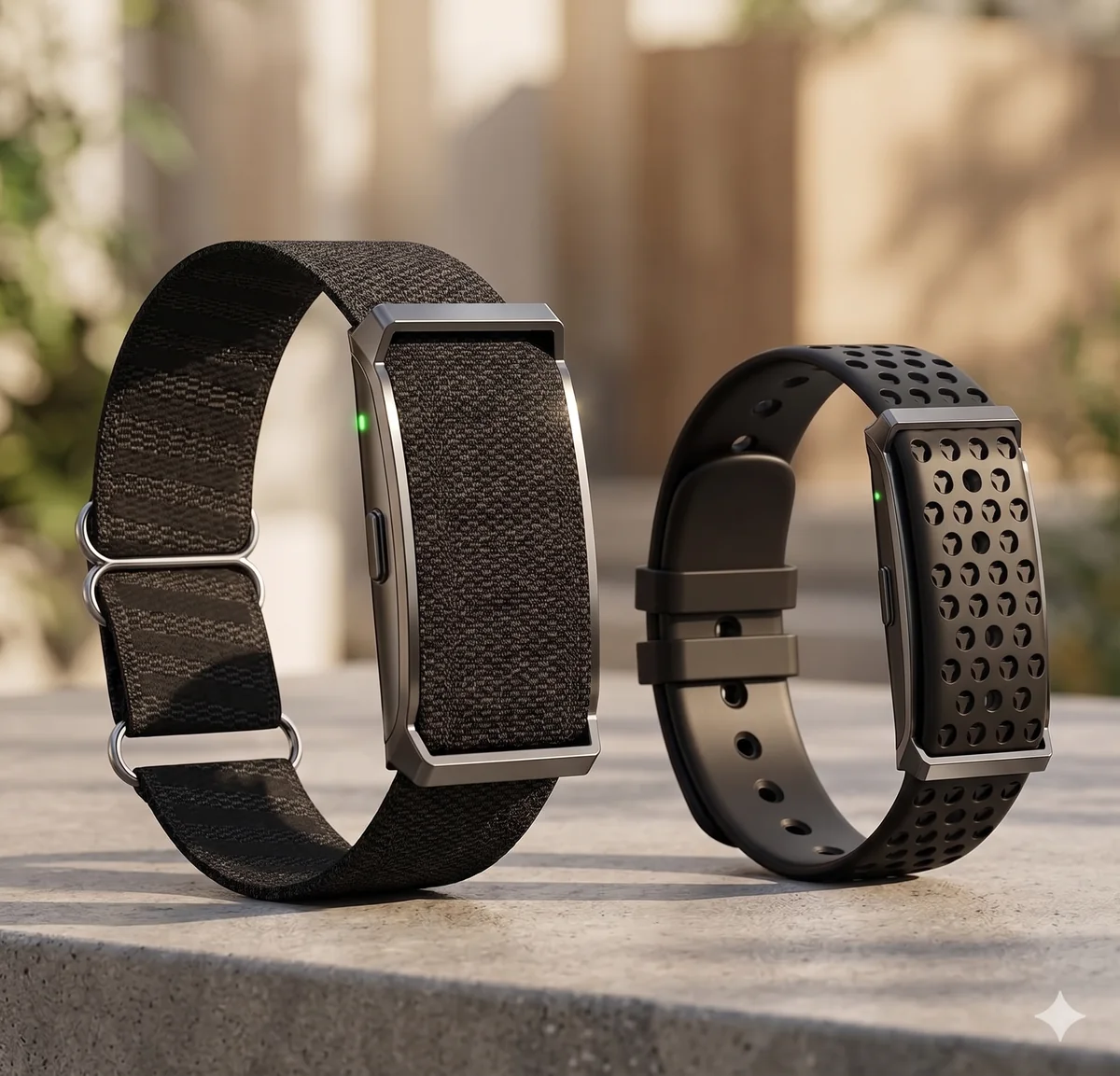 Screen-free smart fitness bracelet